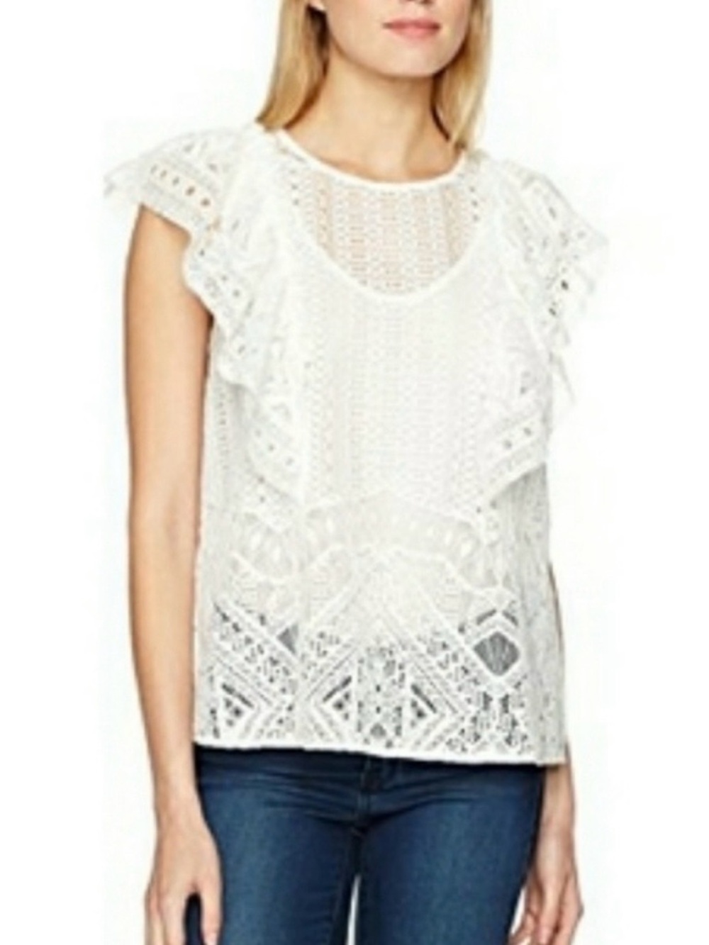 BCBG Max Azria Nishka Lace top size Medium
